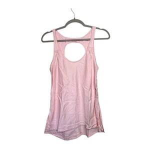 Lululemon Pink‎ Open Back Cutout Tank Top Scoop Neck Women 8 Activewear